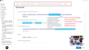 Stichwörter für deinen Roman Notizen und Stichwörter in der Autorensoftware